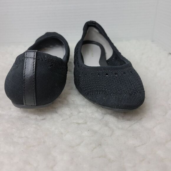 Cole Haan Grandzero Womens Ballet Shoes Size 7.5 B Flat Black Knit Stitch - Picture 7 of 10